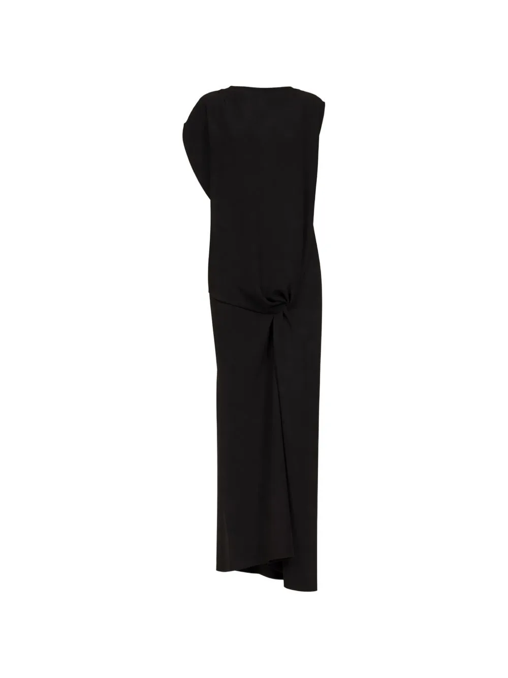 Knot-Detail Draped Dress