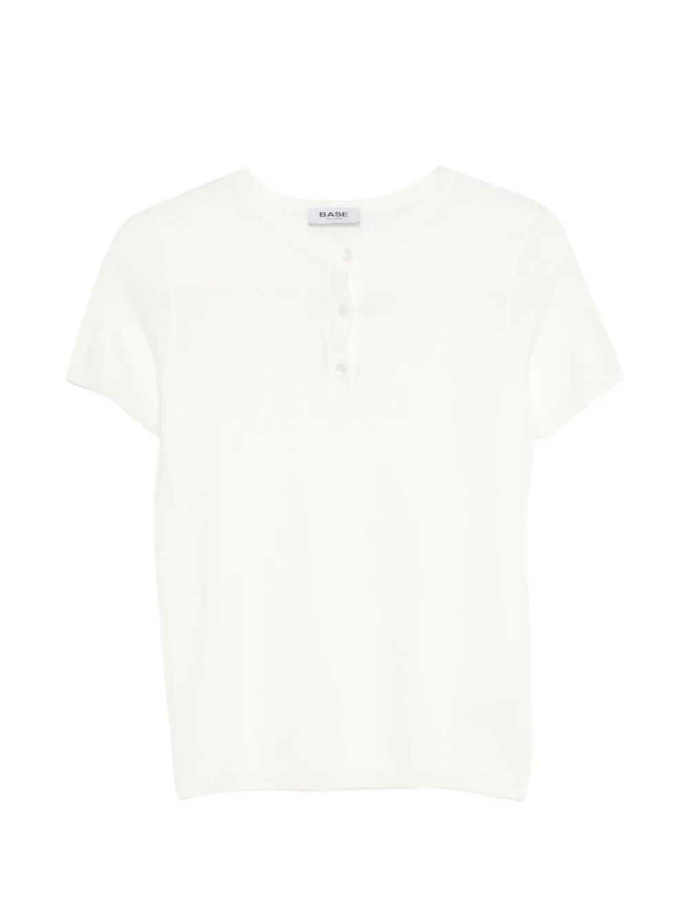 Short-Sleeve Henley T-Shirt by Base Milano