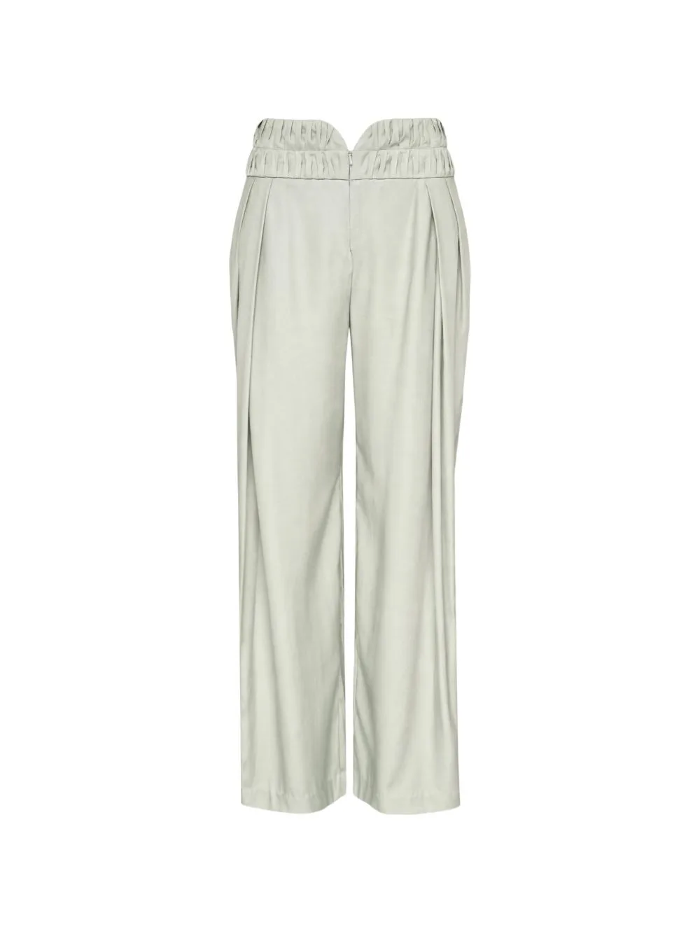 Pleated Smocked-Waist Trousers by PAULINE DUJANCOURT