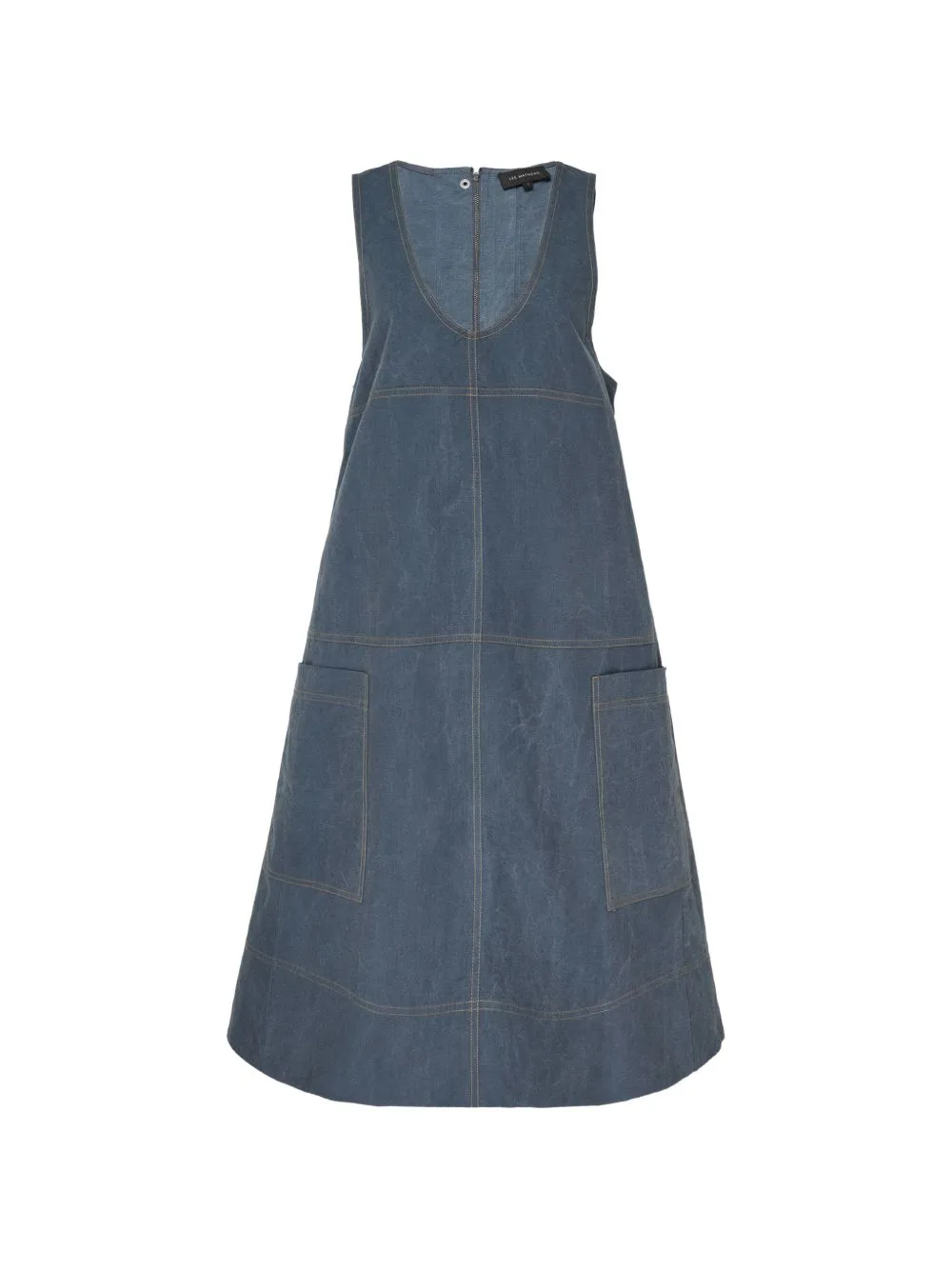 Cecil Apron Midi Dress by Lee Mathews