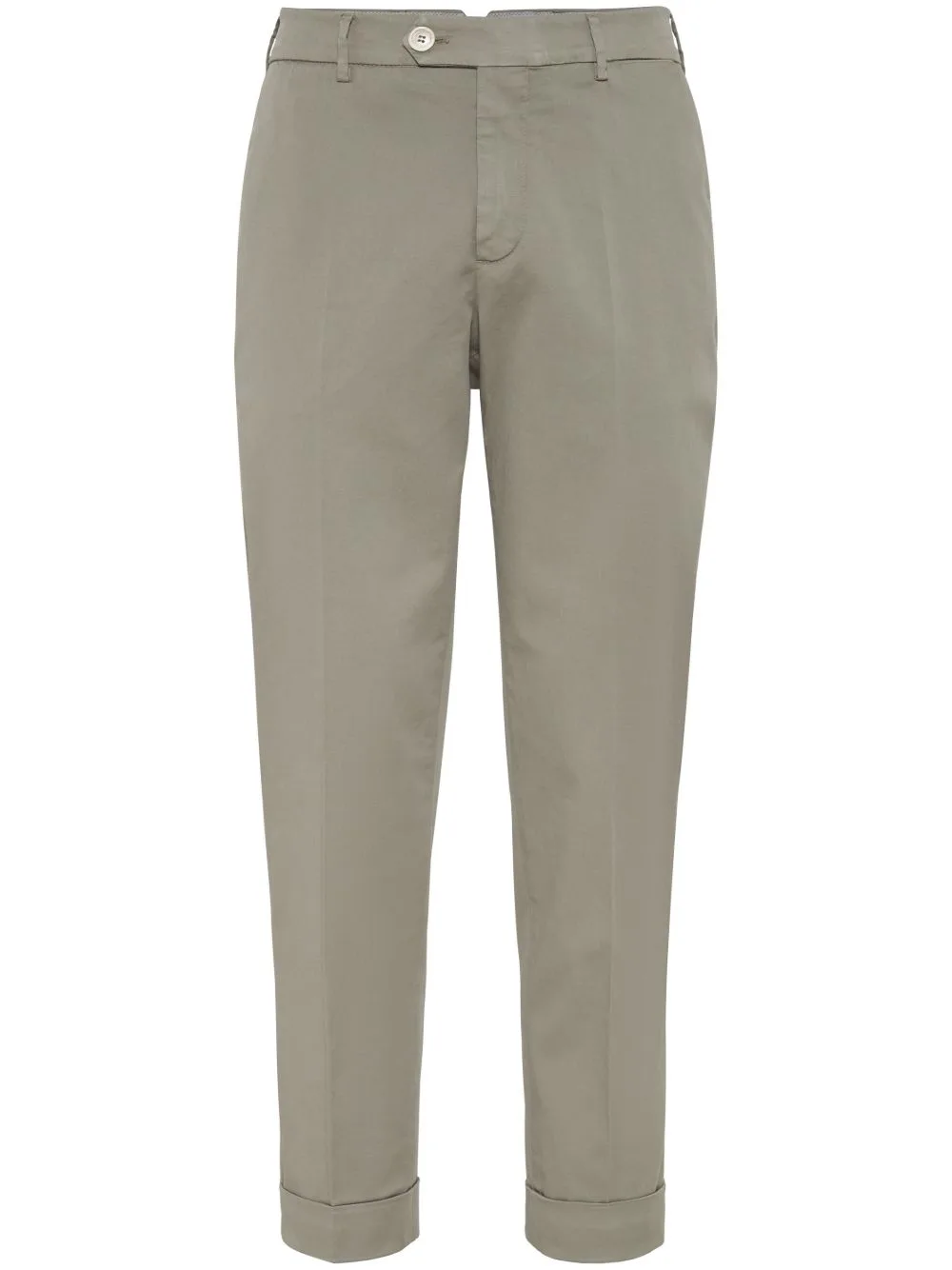 Low-Rise Tapered Chino Trousers by Brunello Cucinelli
