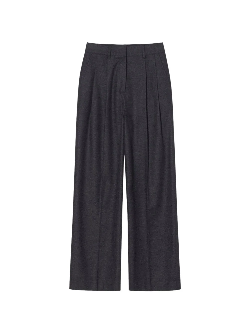 Pinstriped Pleated Trousers by DUNST