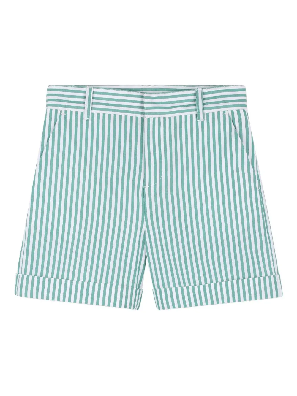 Striped Cuffed Shorts by Michael Kors Kids
