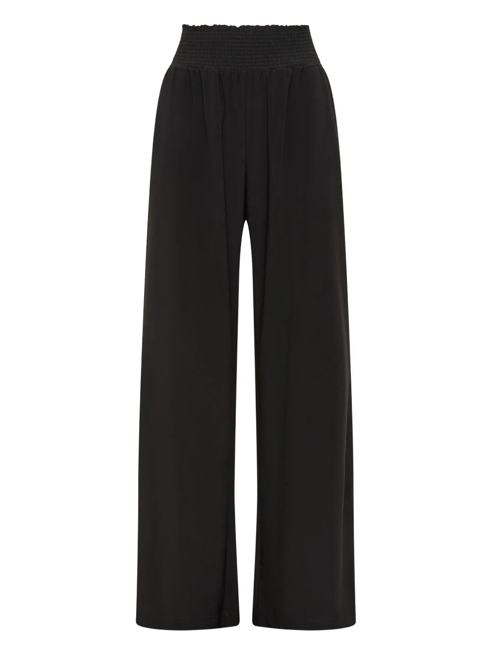 Elastic-Waist Wide-Leg Trousers by MALIPARMI