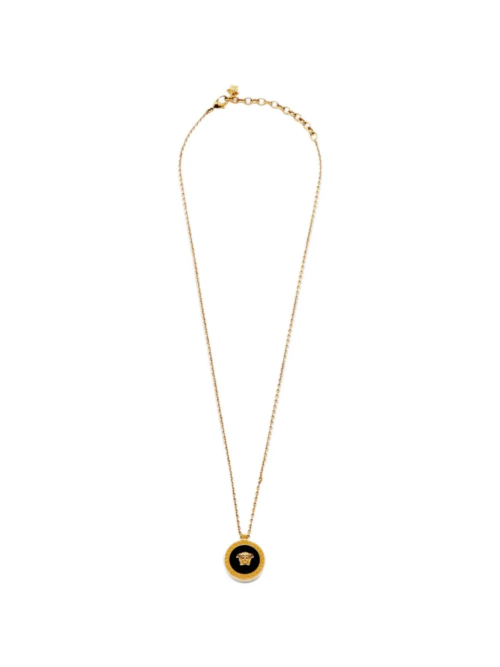 Medusa Enamel Pendant Necklace by Versace Pre-Owned