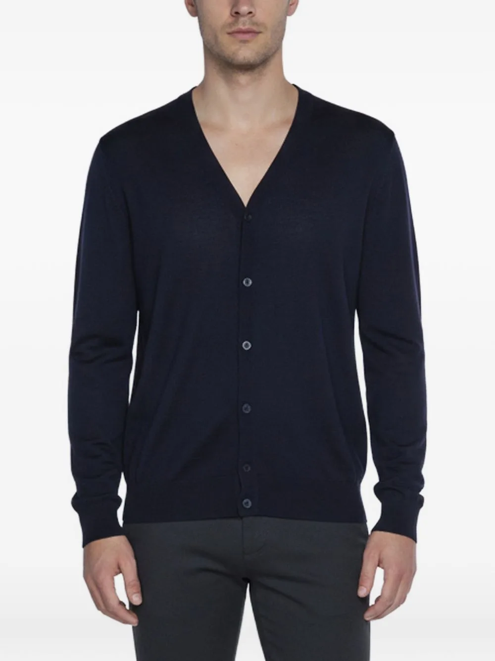 V-Neck Button-Down Cardigan by Prada Pre-Owned