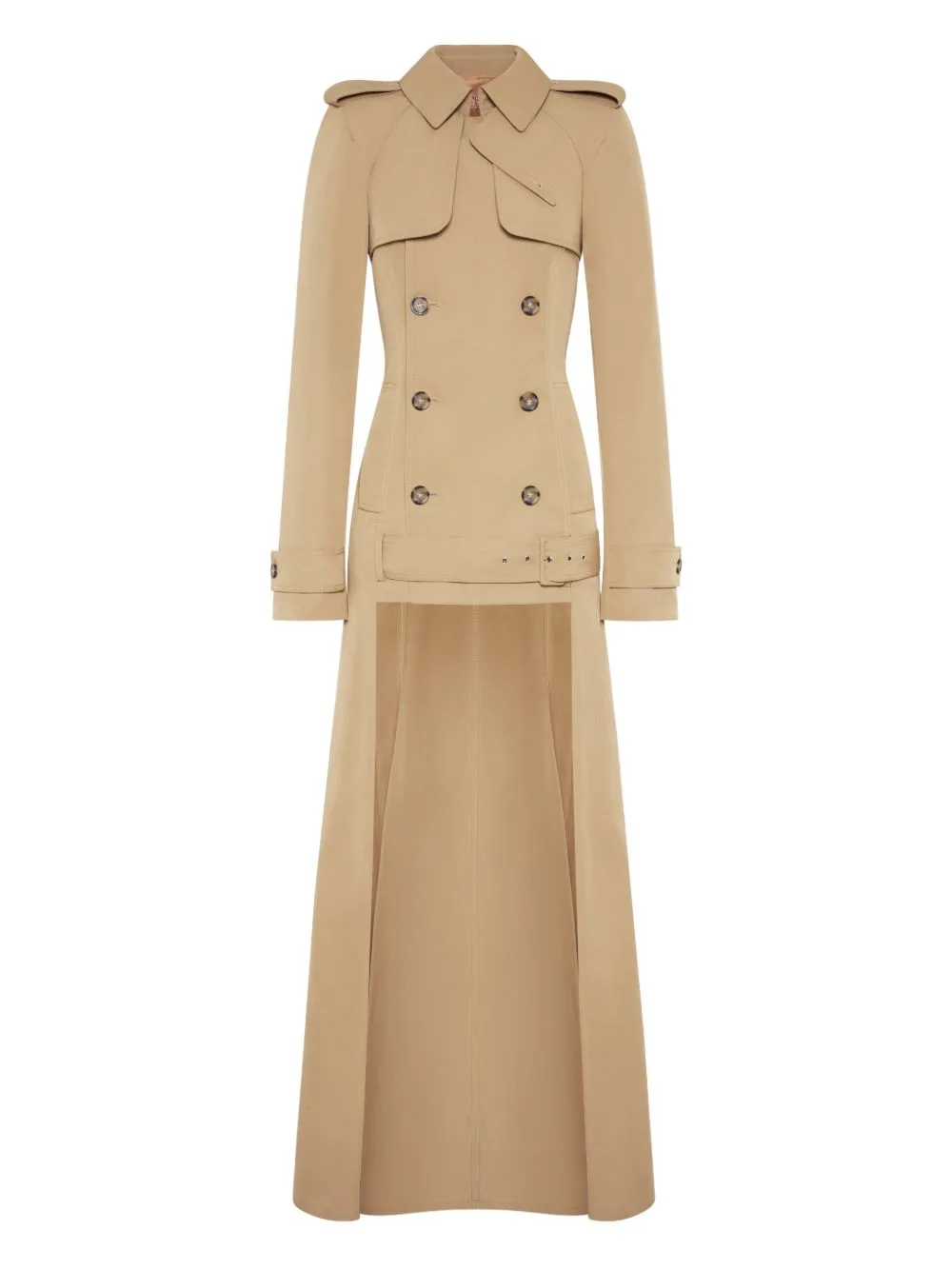 Buttoned Belted Trench Coat by Jean Paul Gaultier