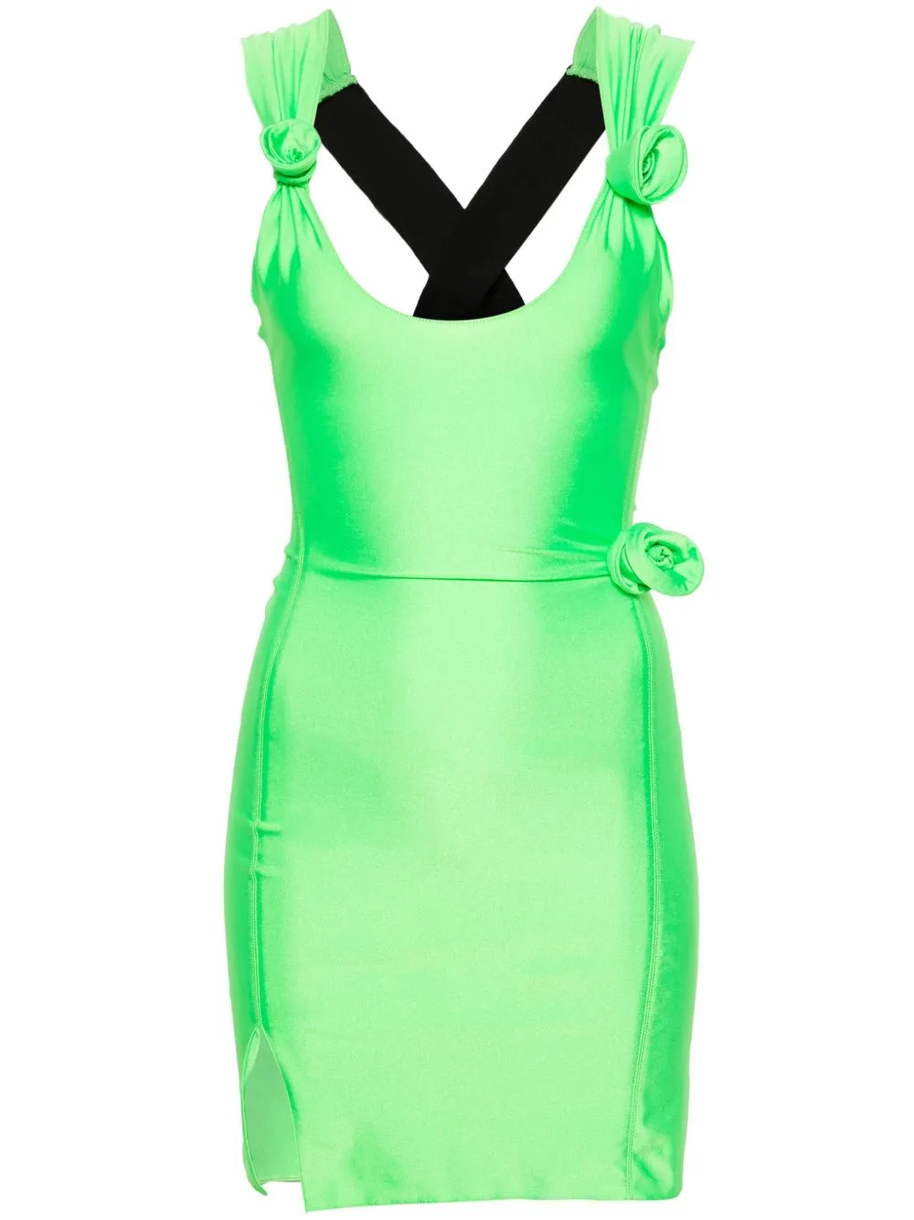 Floral-Appliqué Mini Dress by Coperni