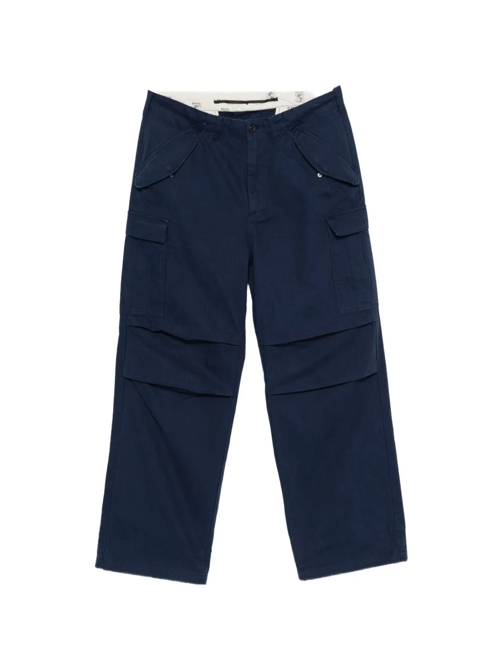 Cargo-Pockets Wide-Leg Trousers by UNIVERSAL OVERALL