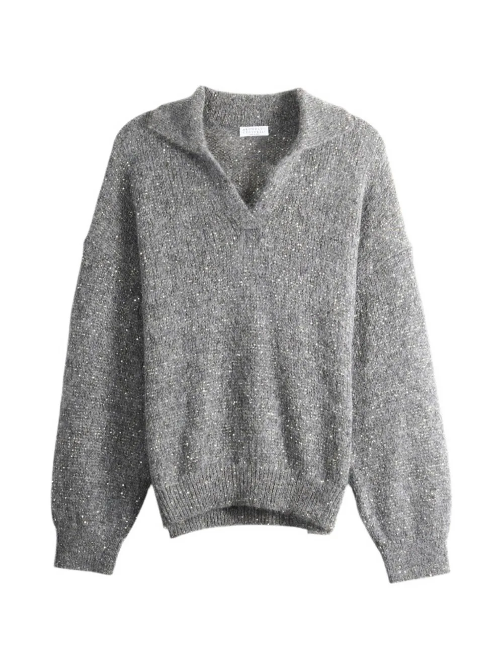 Sequin-Embellished Sweater by Brunello Cucinelli