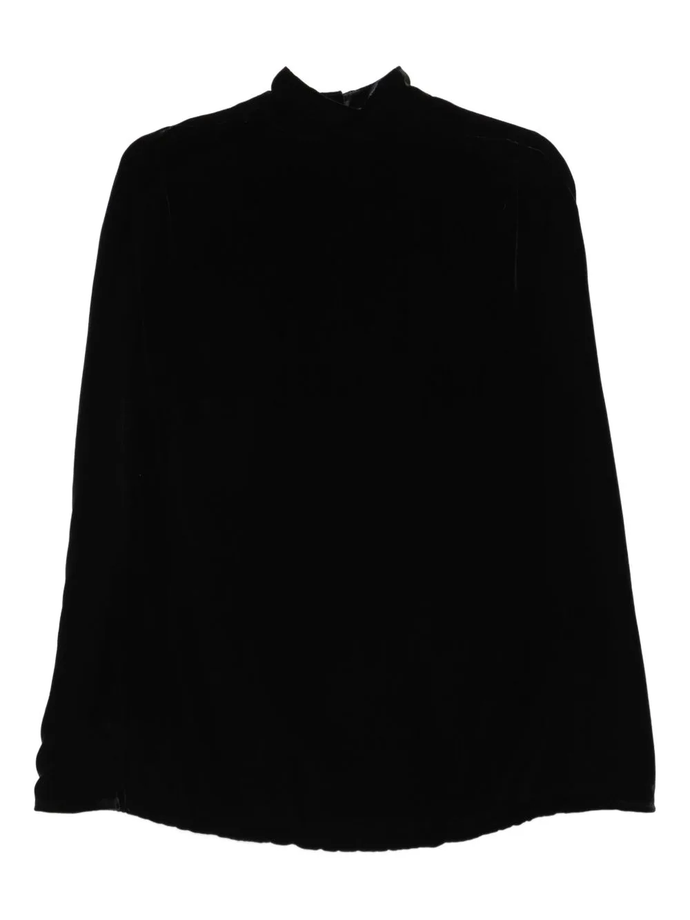 Palmas Velvet High-Neck Cape by Raquel Diniz