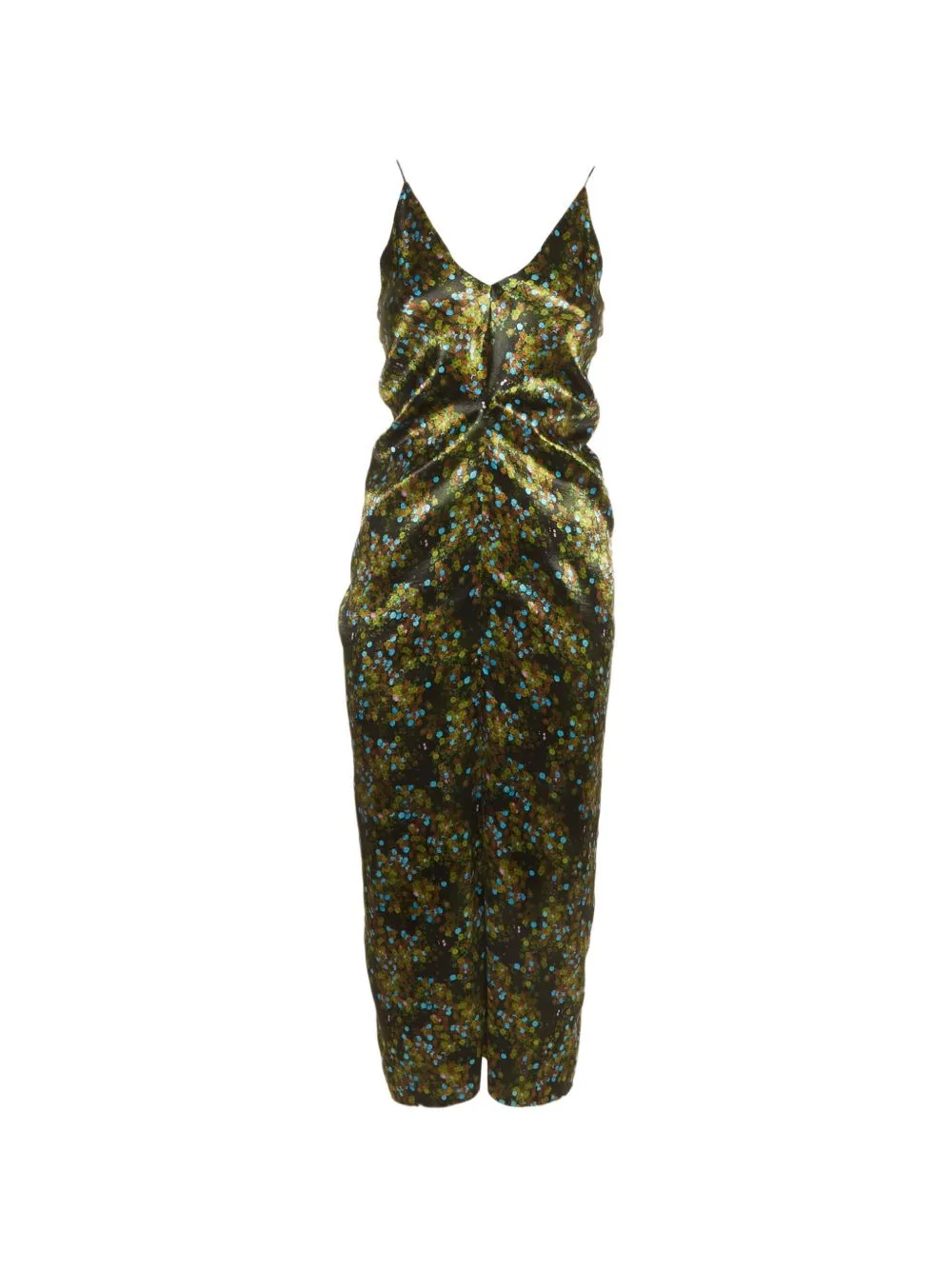 Abstract-Print Slip Midi Dress by Victoria Beckham