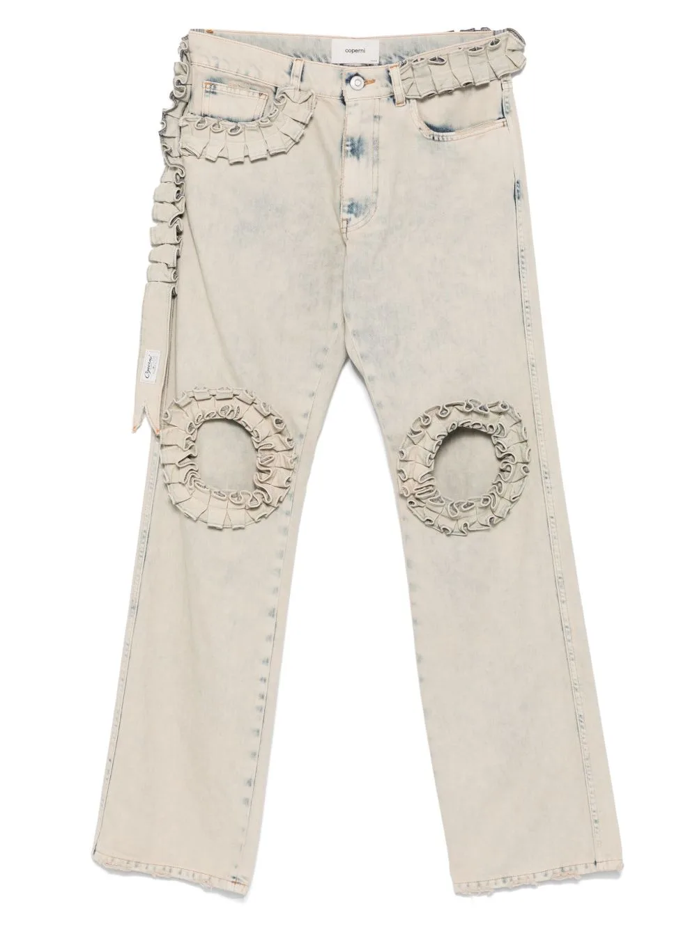 Ruffle-Detail Boyfriend Jeans by Coperni