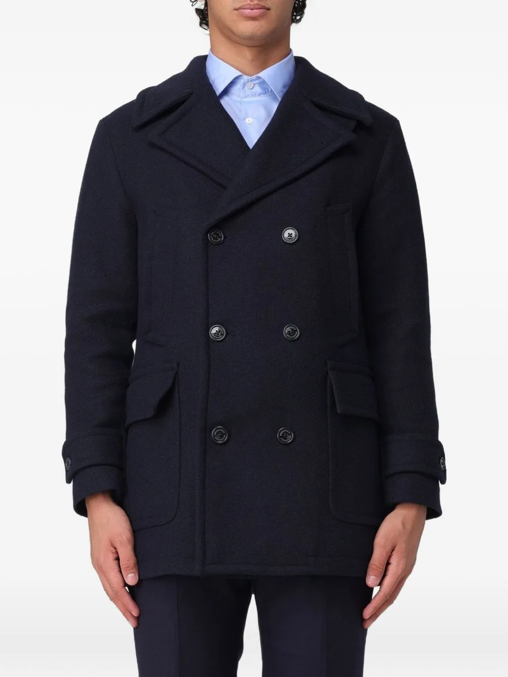 Double-Breasted Buttoned Coat by BROOKSFIELD