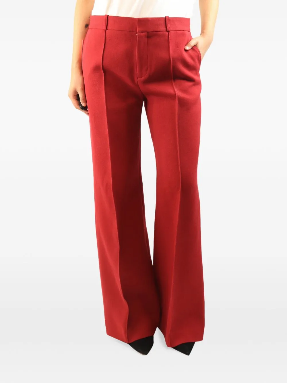 Pressed-Crease Wide-Leg Trousers by See By Chloé Vintage