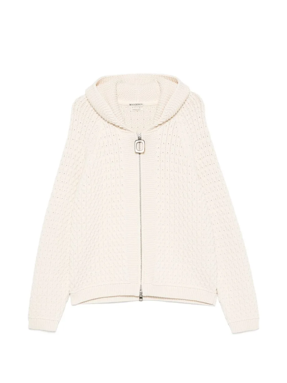 Cable-Knit Zip-Up Cardigan by JW Anderson