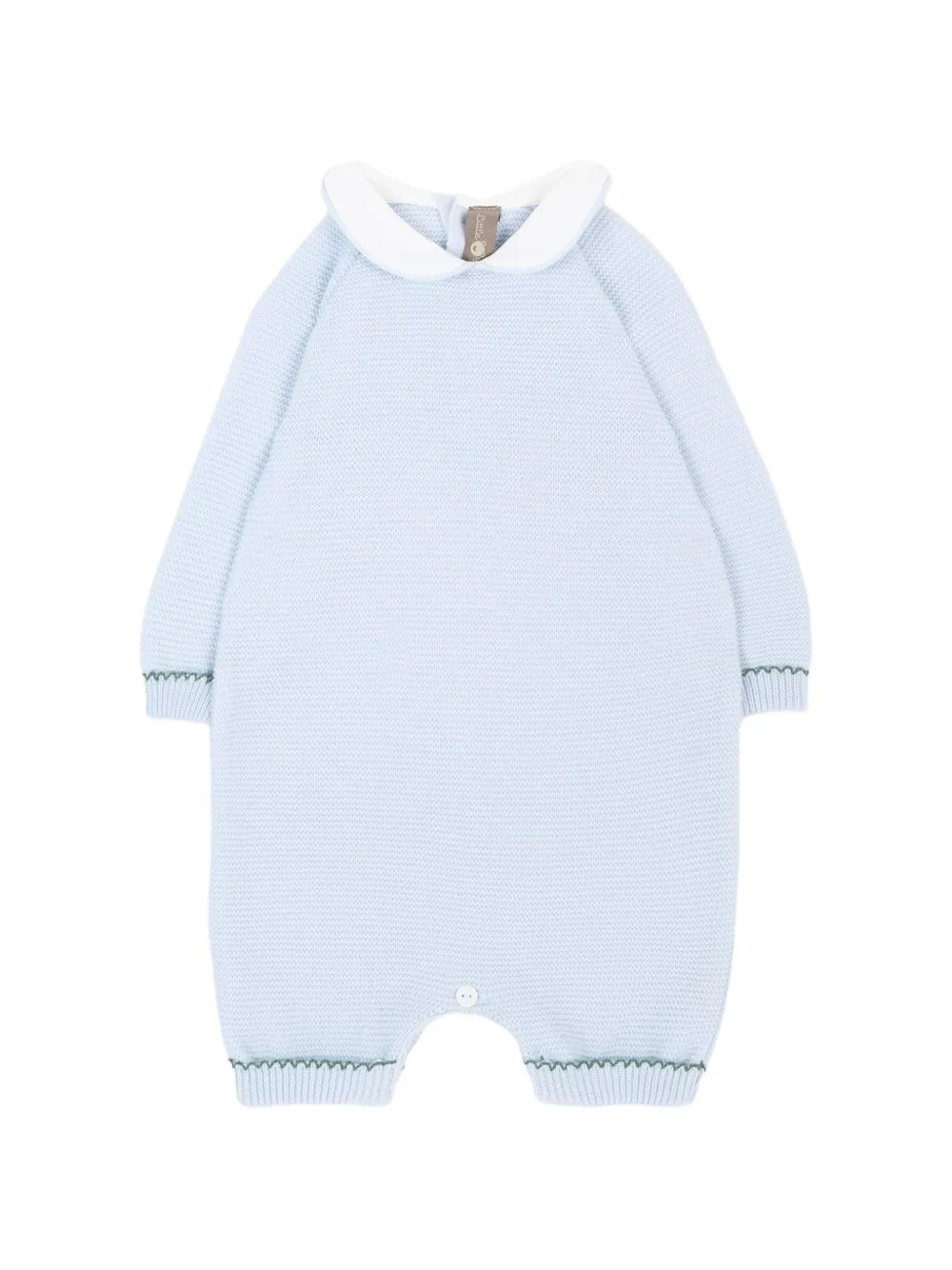 Peter Pan-Collar Knitted Babygrow by Little Bear