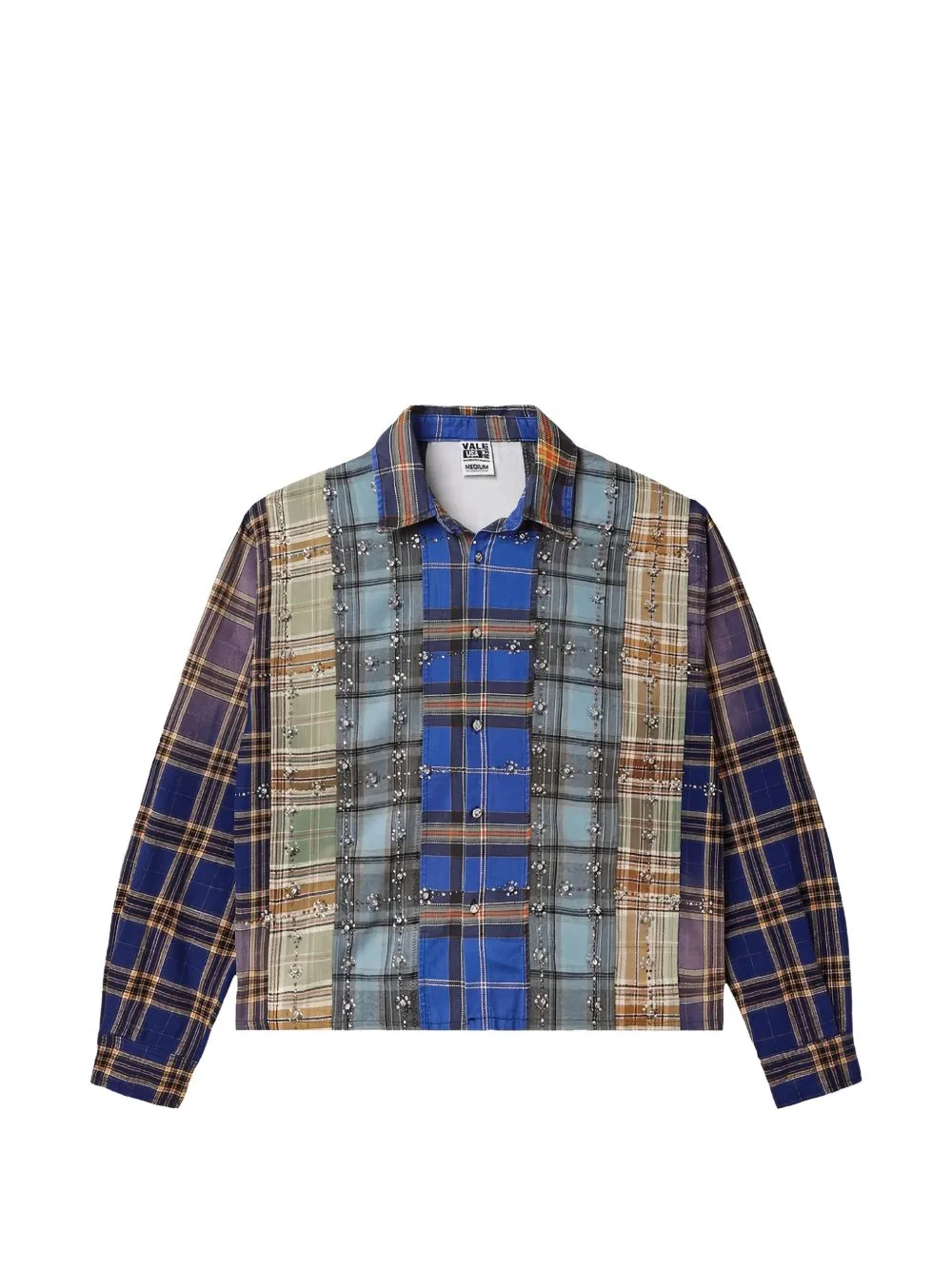 Patchwork Crystal-Embellished Jacket by Vale