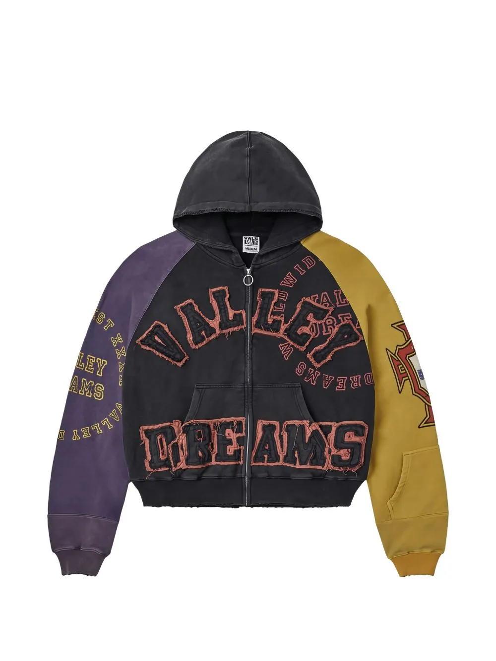 Logo-Patch Zip-Up Hoodie by Vale