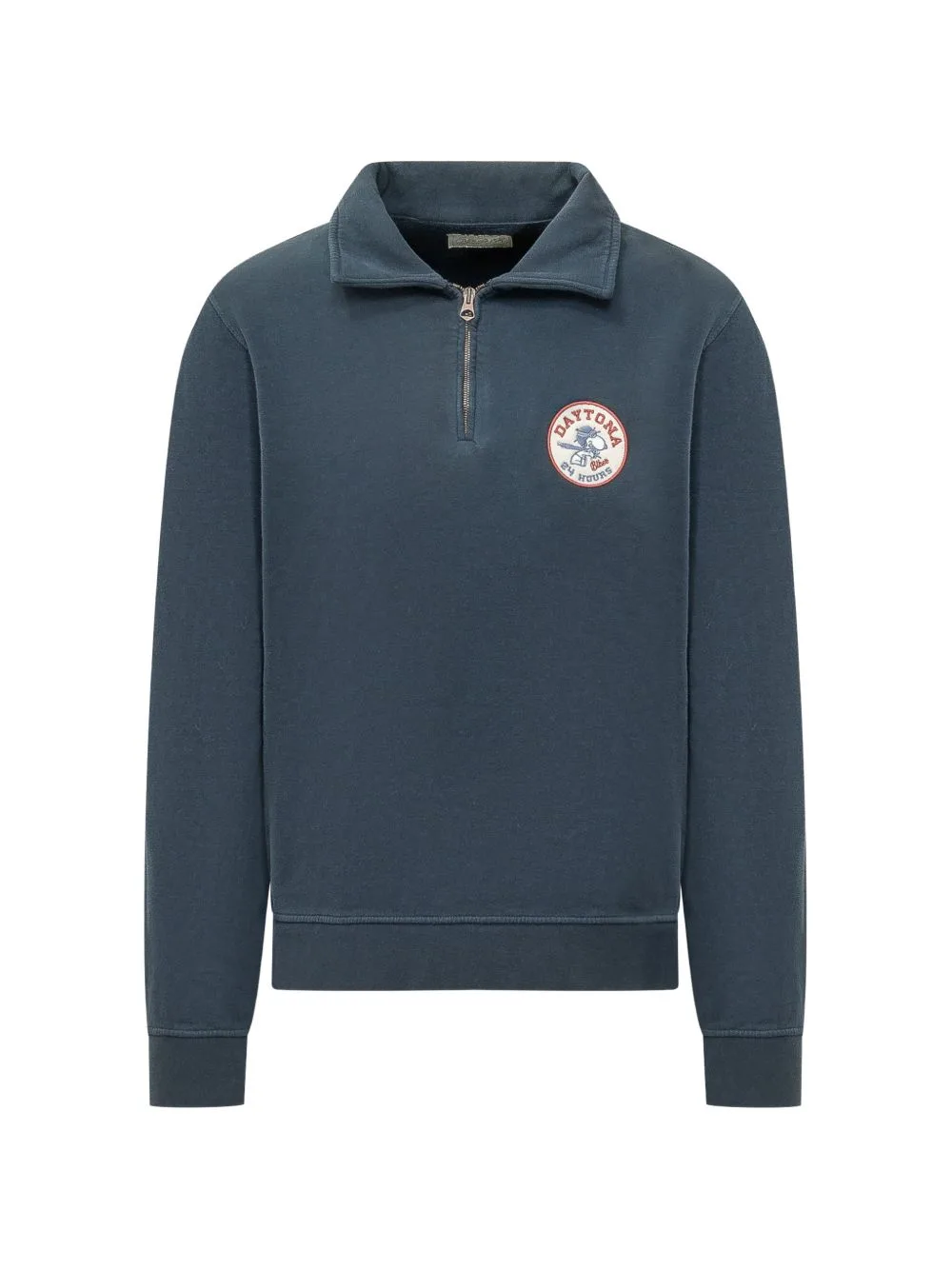 Grafica24 Quarter-Zip Logo-Patch Sweatshirt by BL'KER