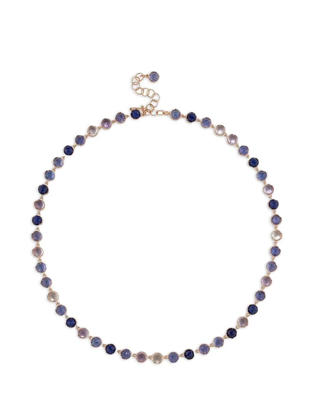 Classic Lapis and Tanzanite Link Necklace by Irene Neuwirth
