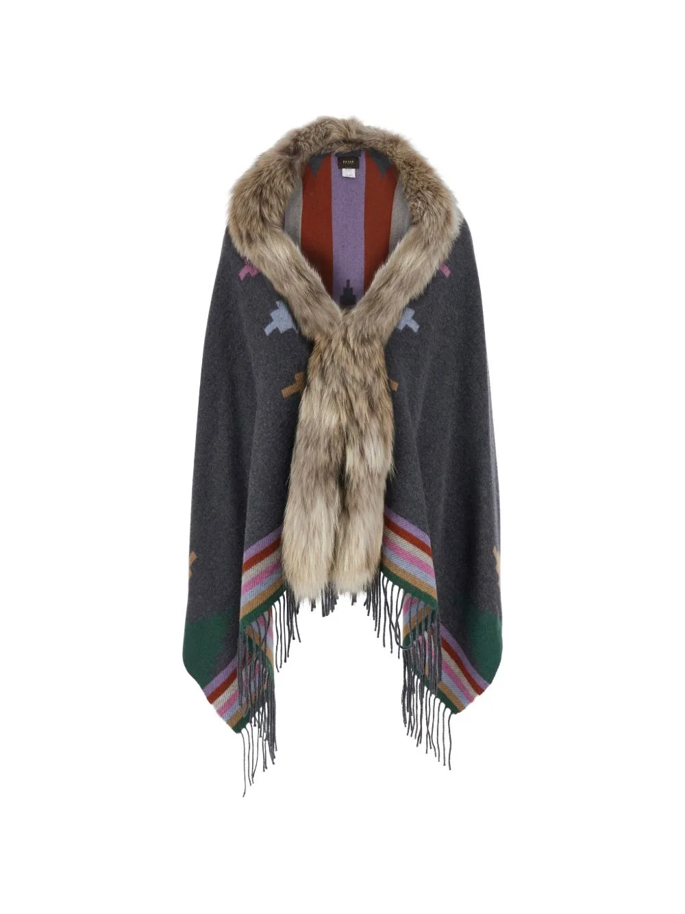 Navajo Fringed Poncho by Bazar Deluxe