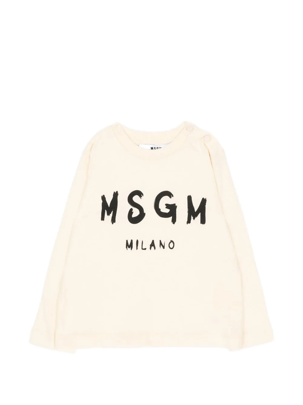 Logo-Print Long-Sleeved T-Shirt by MSGM Kids