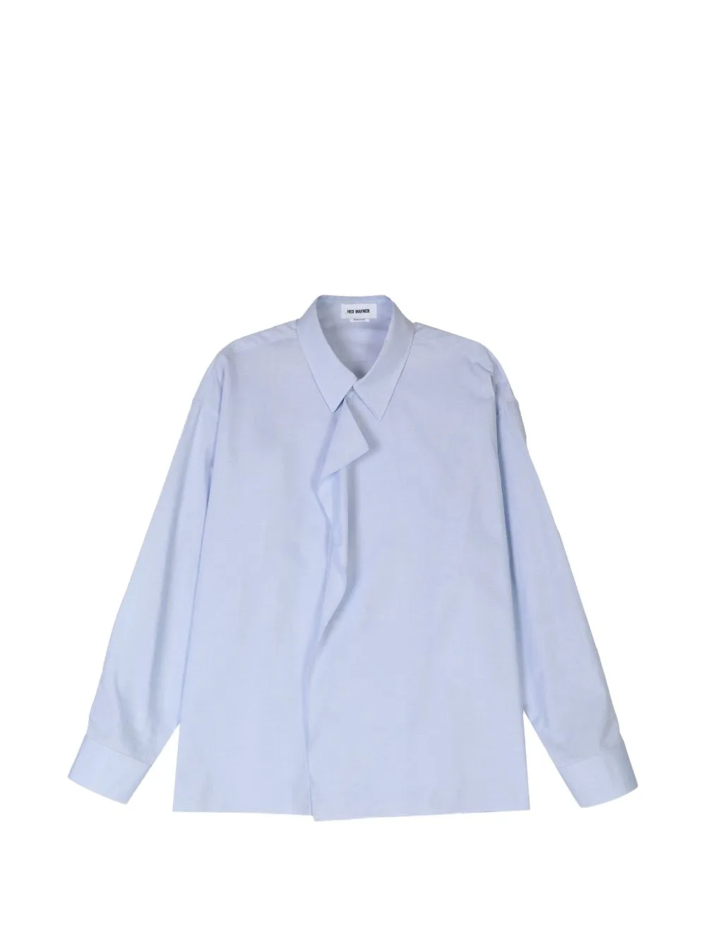 Ruffled-Trim Long-Sleeve Shirt by Hed Mayner