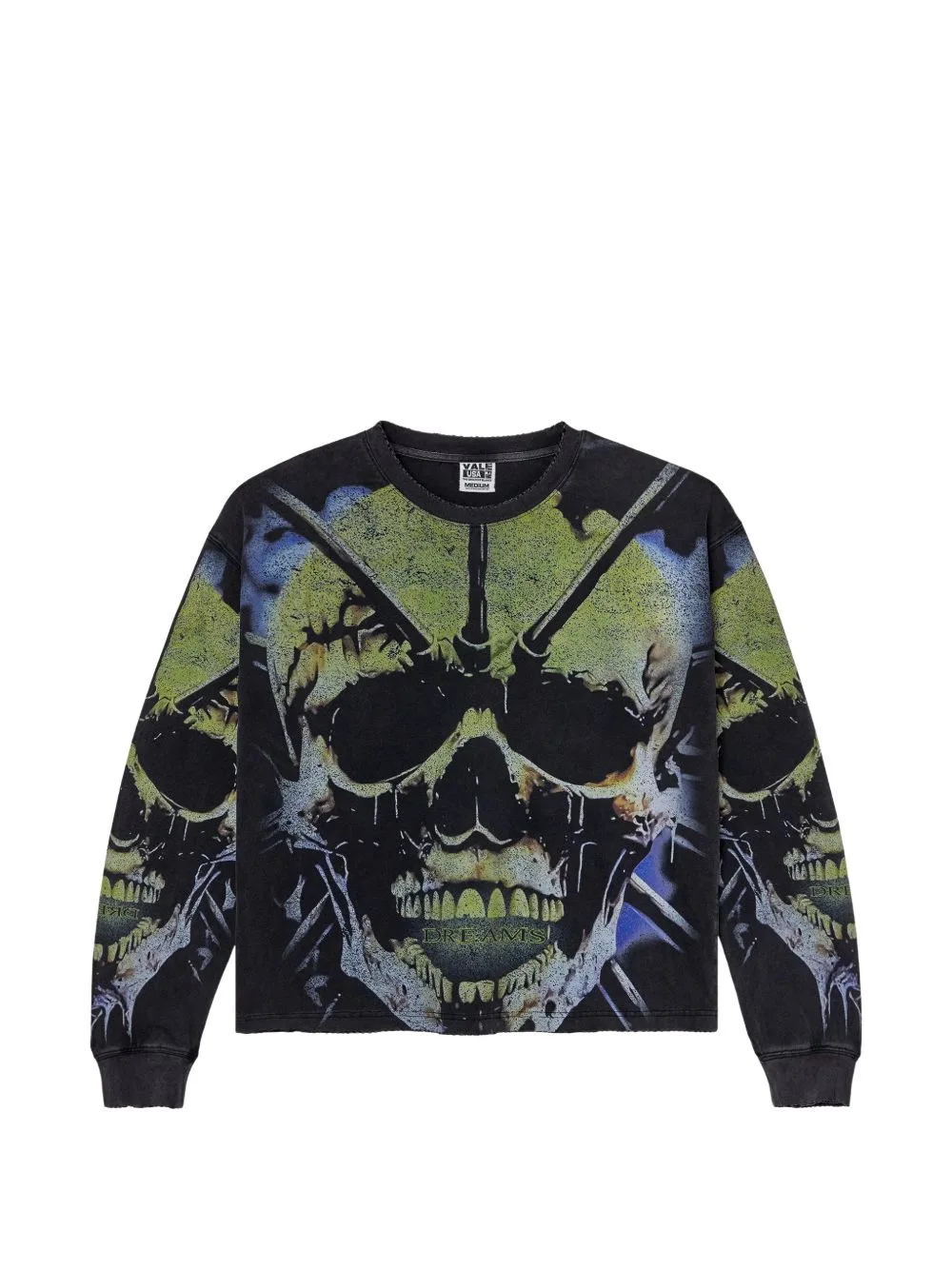Gravedigger Skull-Print Sweatshirt by Vale