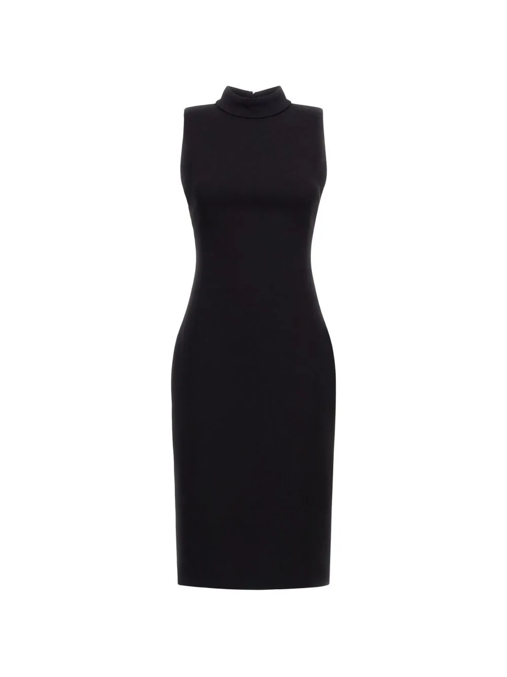 High-Neck Sleeveless Fitted Midi Dress by Roberto Cavalli