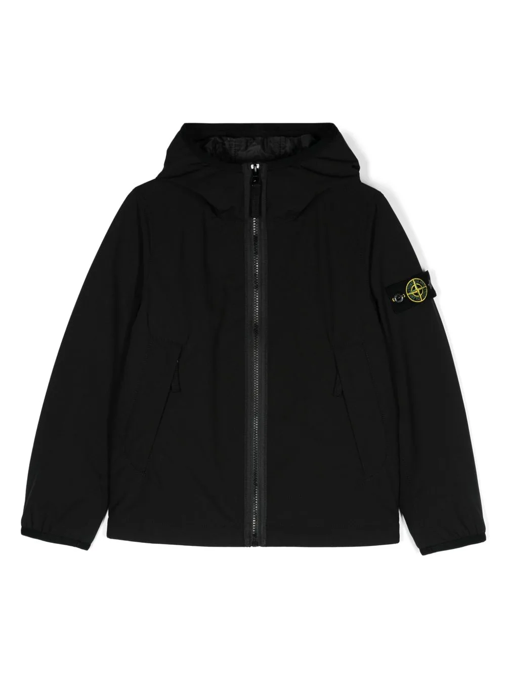 Compass-Badge Hooded Jacket by Stone Island Junior