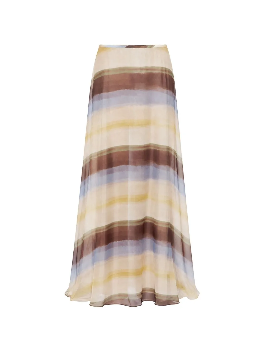 Kiera Stripe-Print Maxi Skirt by JBQ