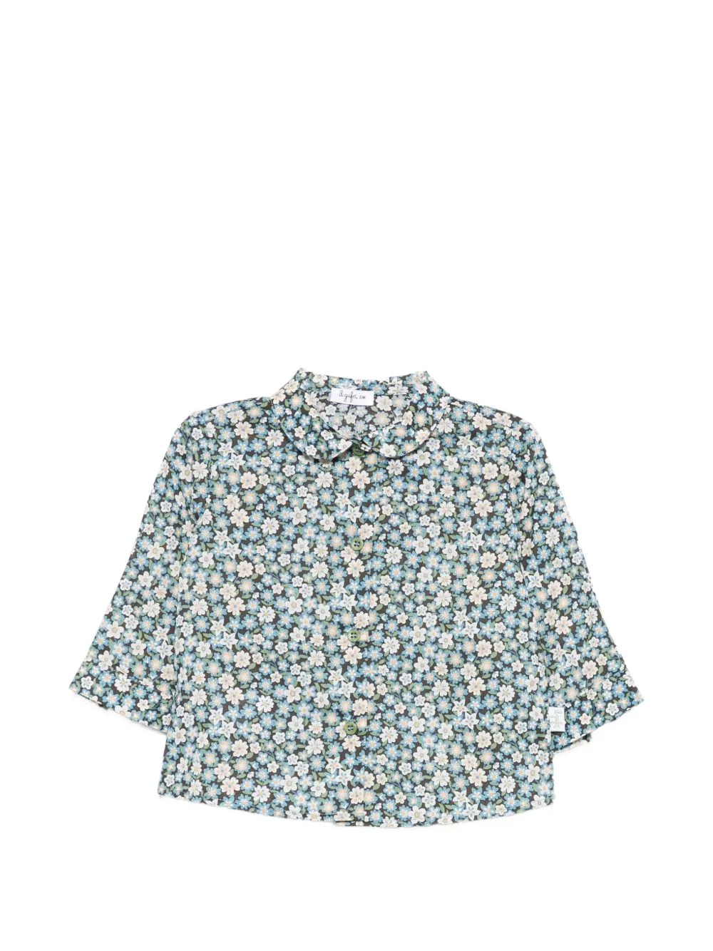 Floral-Print Peter-Pan-collar Shirt by Il Gufo