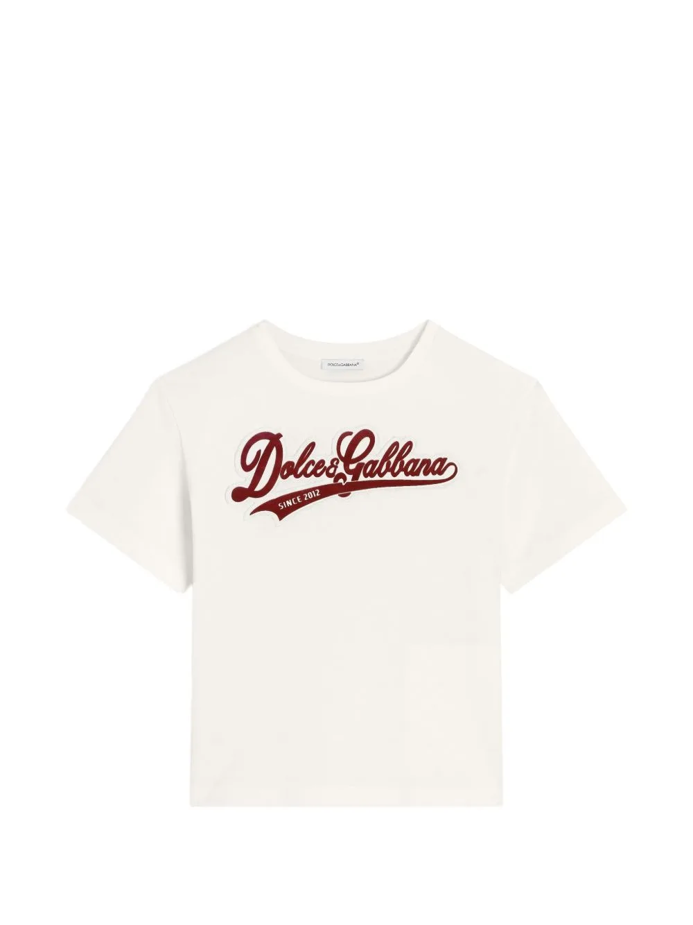 Jersey T-Shirt with Logo by Dolce & Gabbana Kids