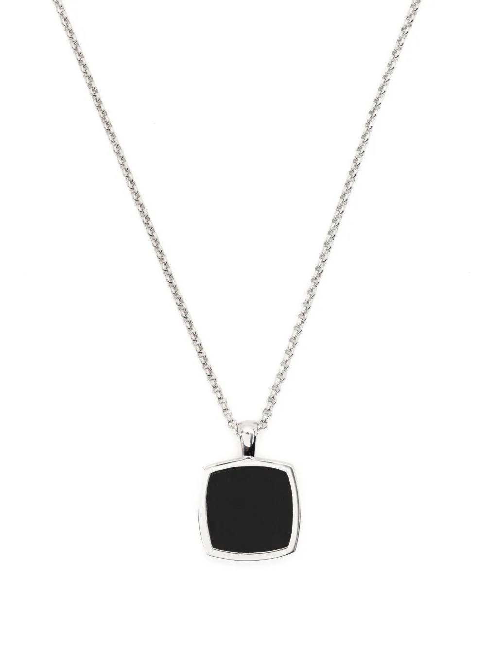 Cushion Onyx Pendant Necklace by Tom Wood