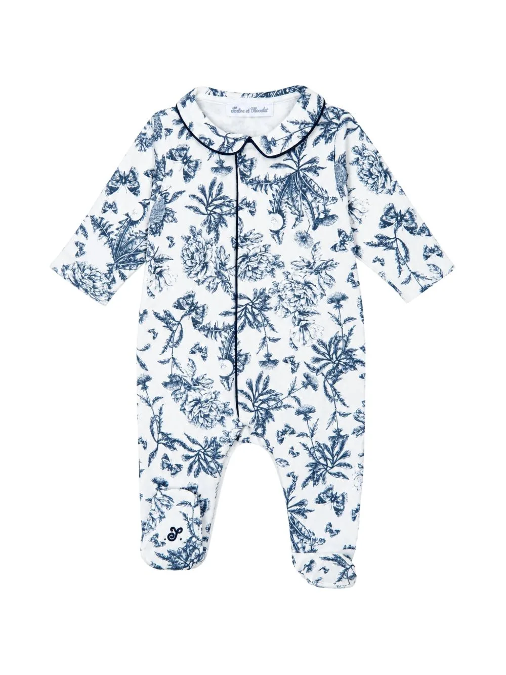 Floral-Printed Cotton Onesie by Tartine Et Chocolat
