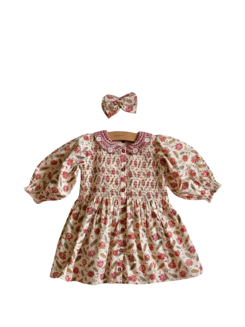 A-Line Printed Floral Dress by BONJOUR