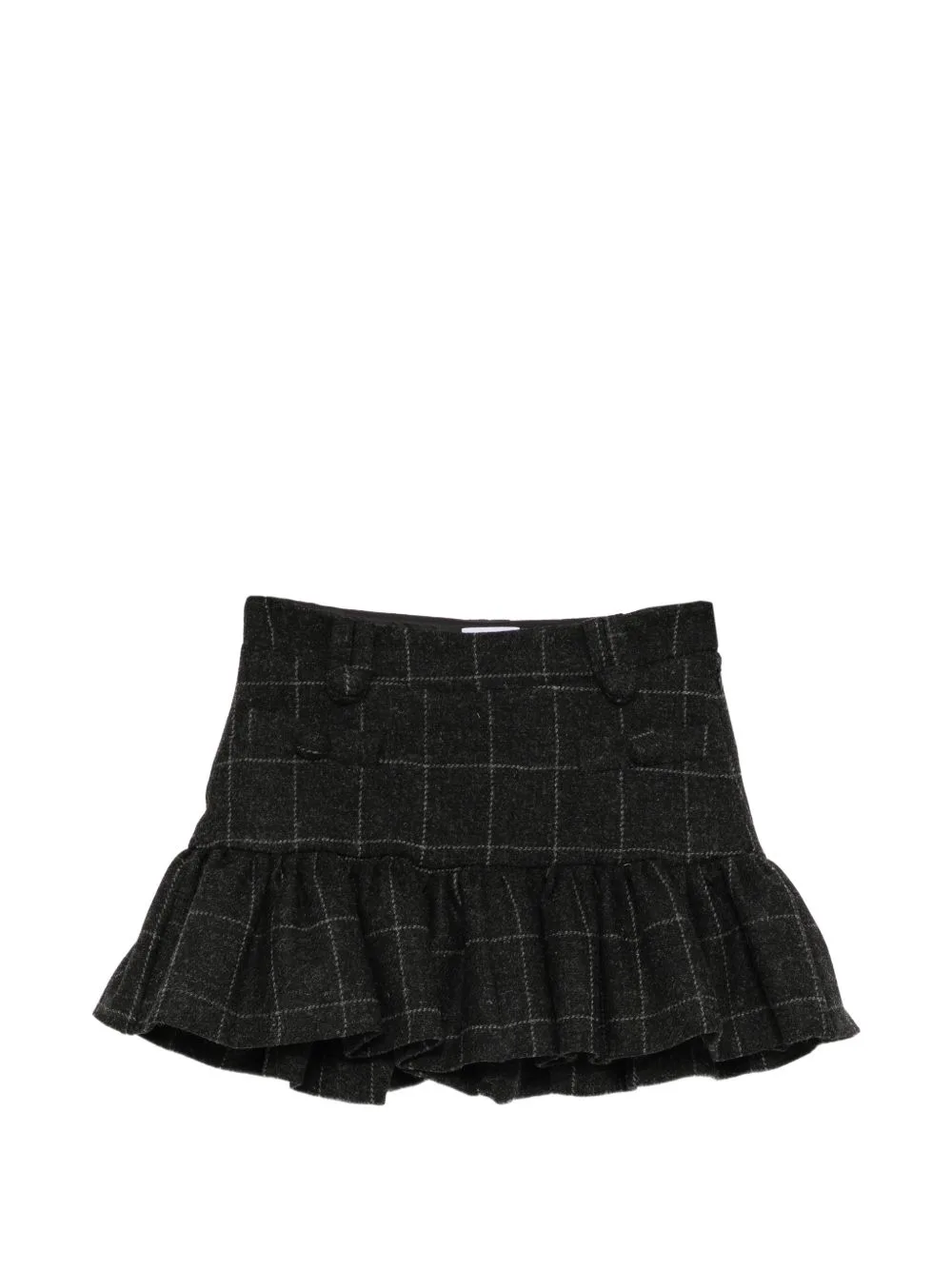 Melton Peplum Mini Skirt by Vaquera