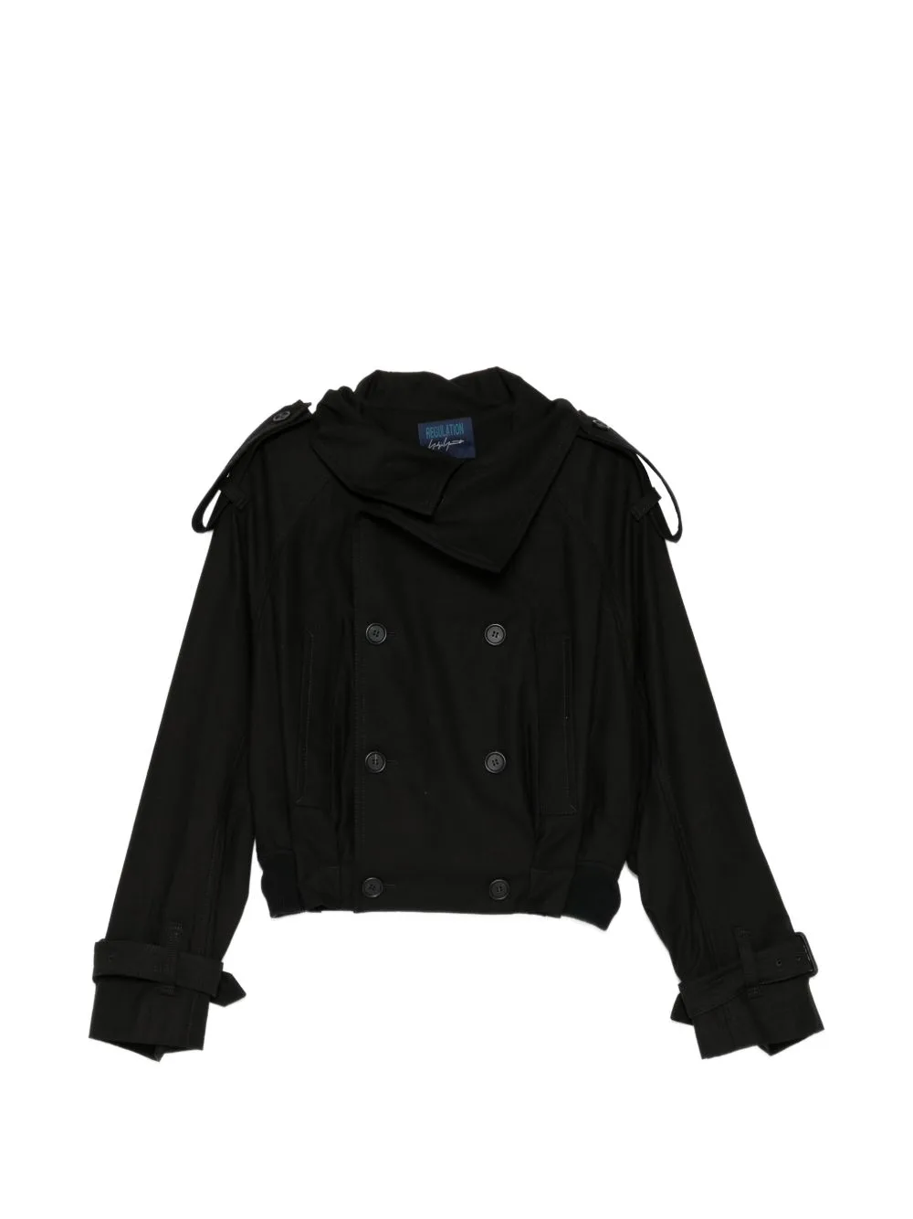 Double-Breasted Cropped Jacket by Yohji Yamamoto