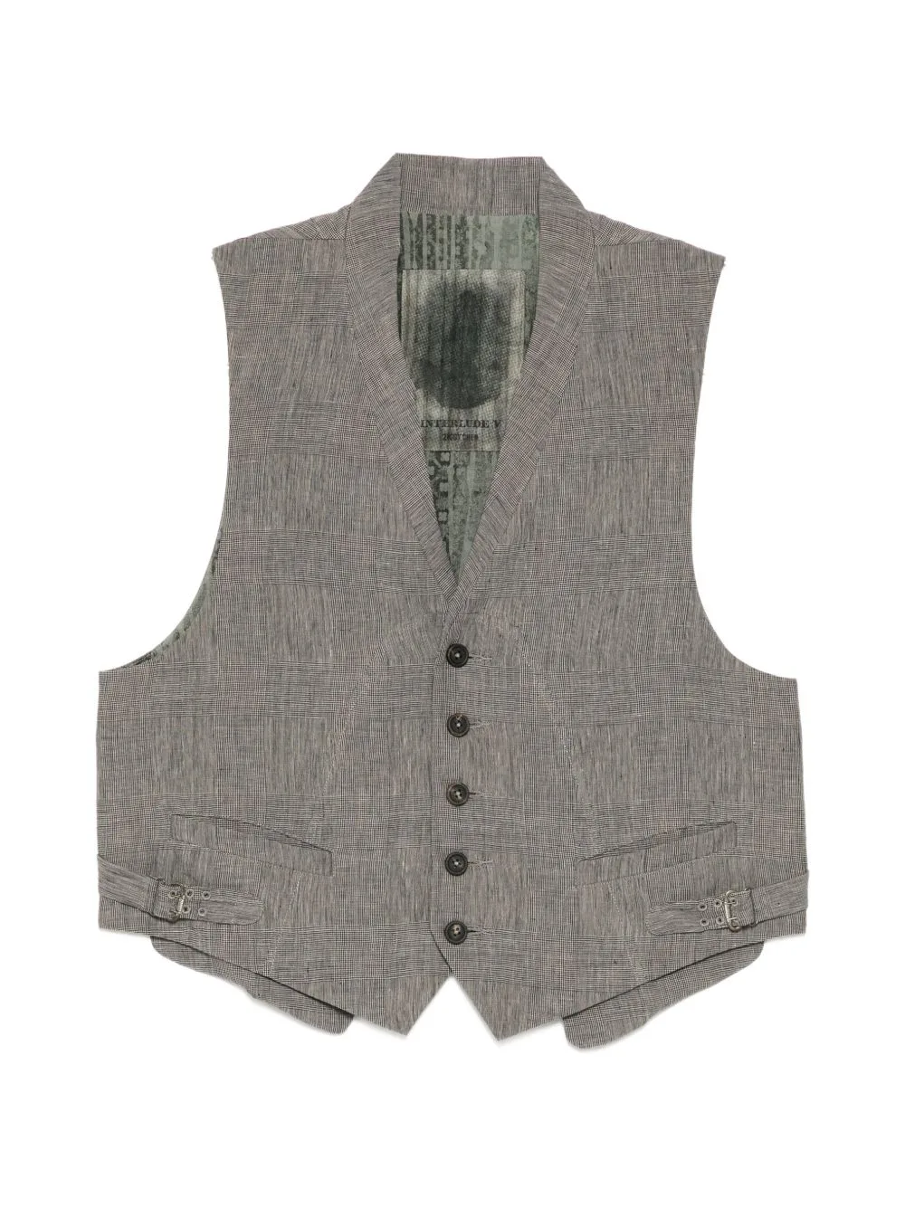 Checked Waistcoat by Ziggy Chen
