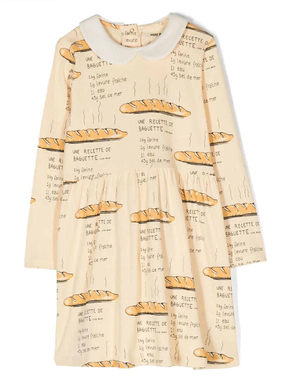 Baguette-Print Organic-Cotton Dress by Mini Rodini