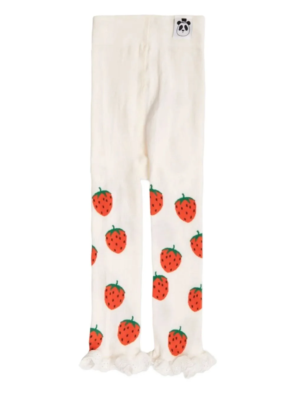 Strawberry-Print Leggings by Mini Rodini