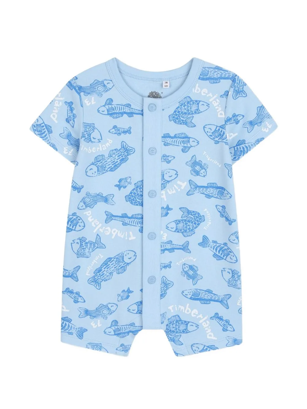 Fish-Print Rompers by Timberland Kids