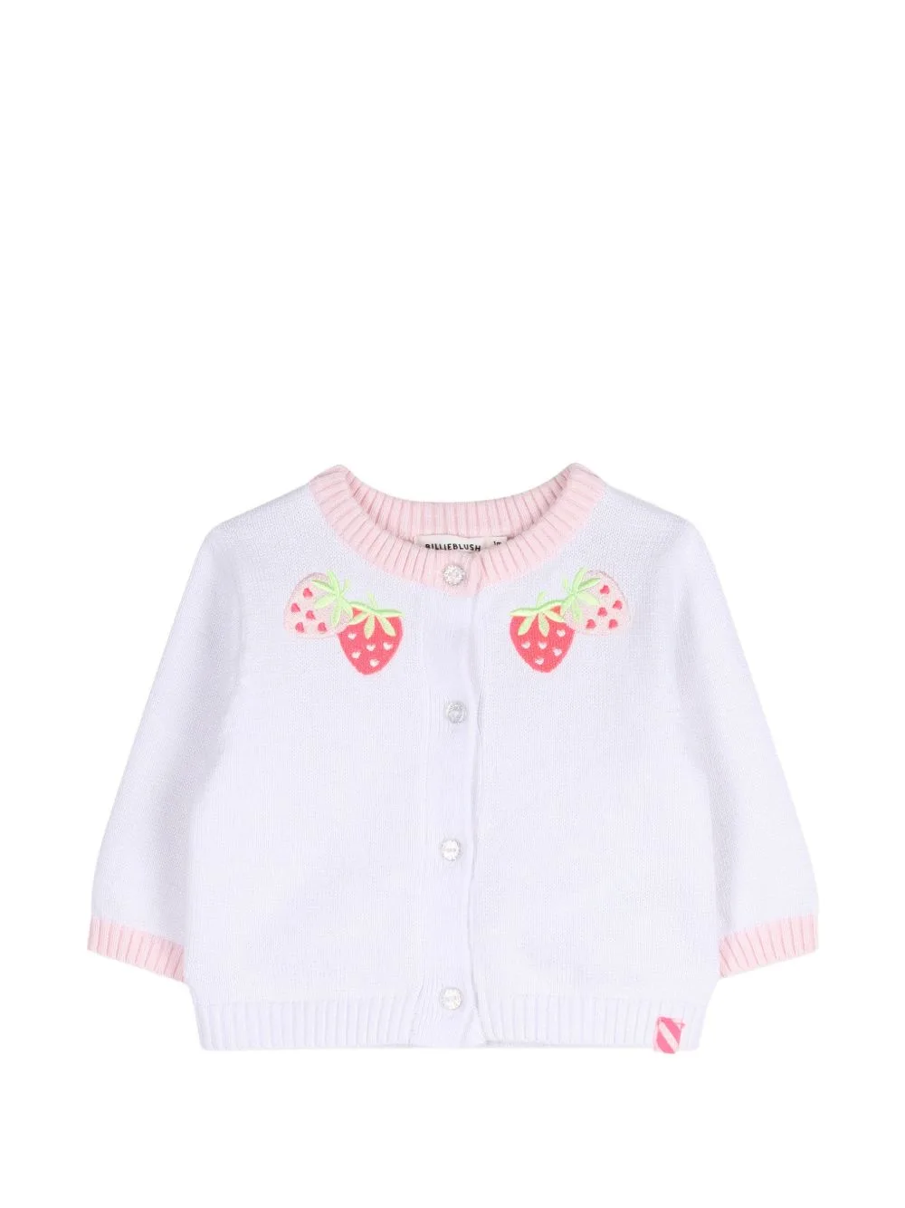 Strawberry-Embellished Cardigan by Billieblush