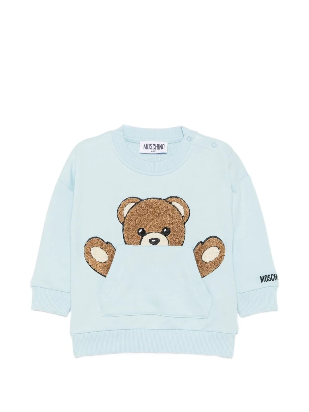 Teddy Bear Pouch-Pocket Sweatshirt by Moschino Kids
