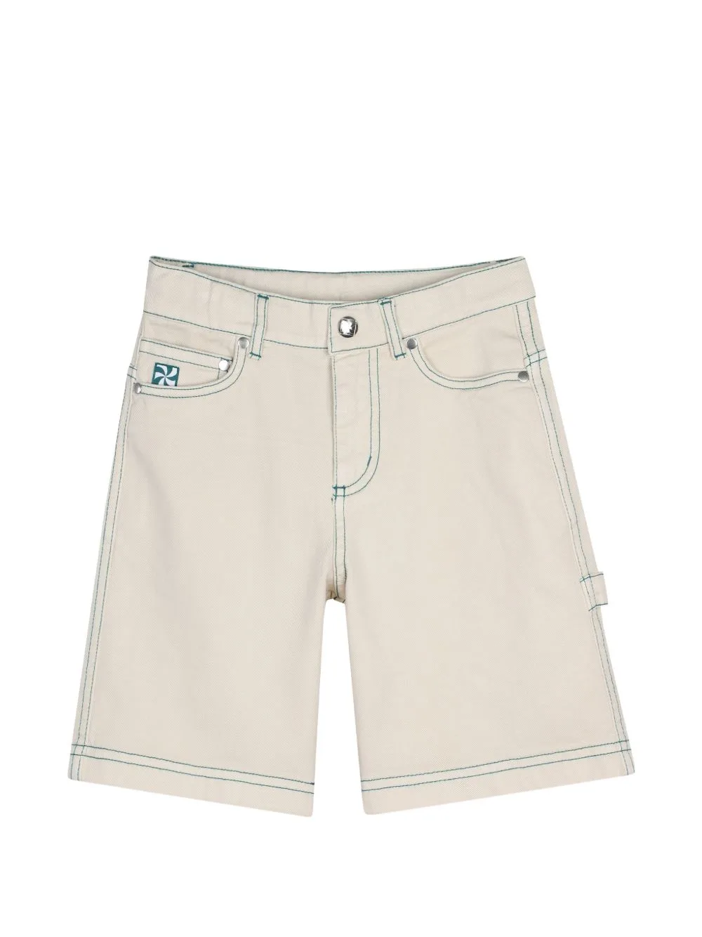 Contrast-Stitch Shorts by Kids Around