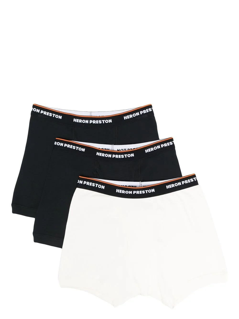 Three-Pack Logo-Waistband Boxers by Heron Preston