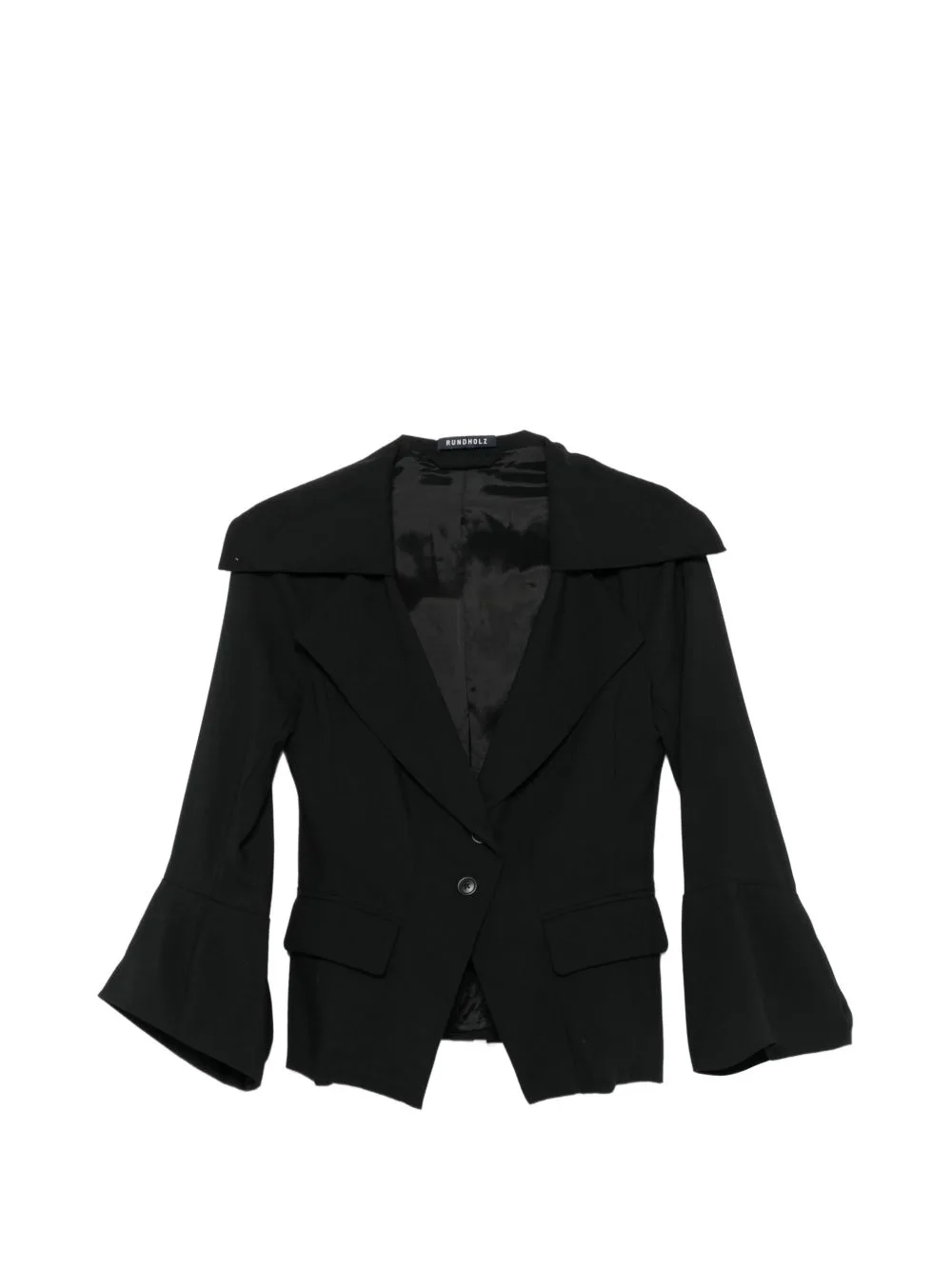 Bell-Sleeve Peak-Lapel Jacket by Rundholz