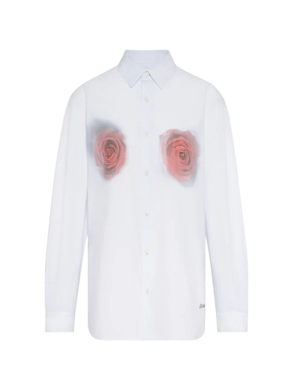 The Red Blurry Roses Shirt by Jean Paul Gaultier