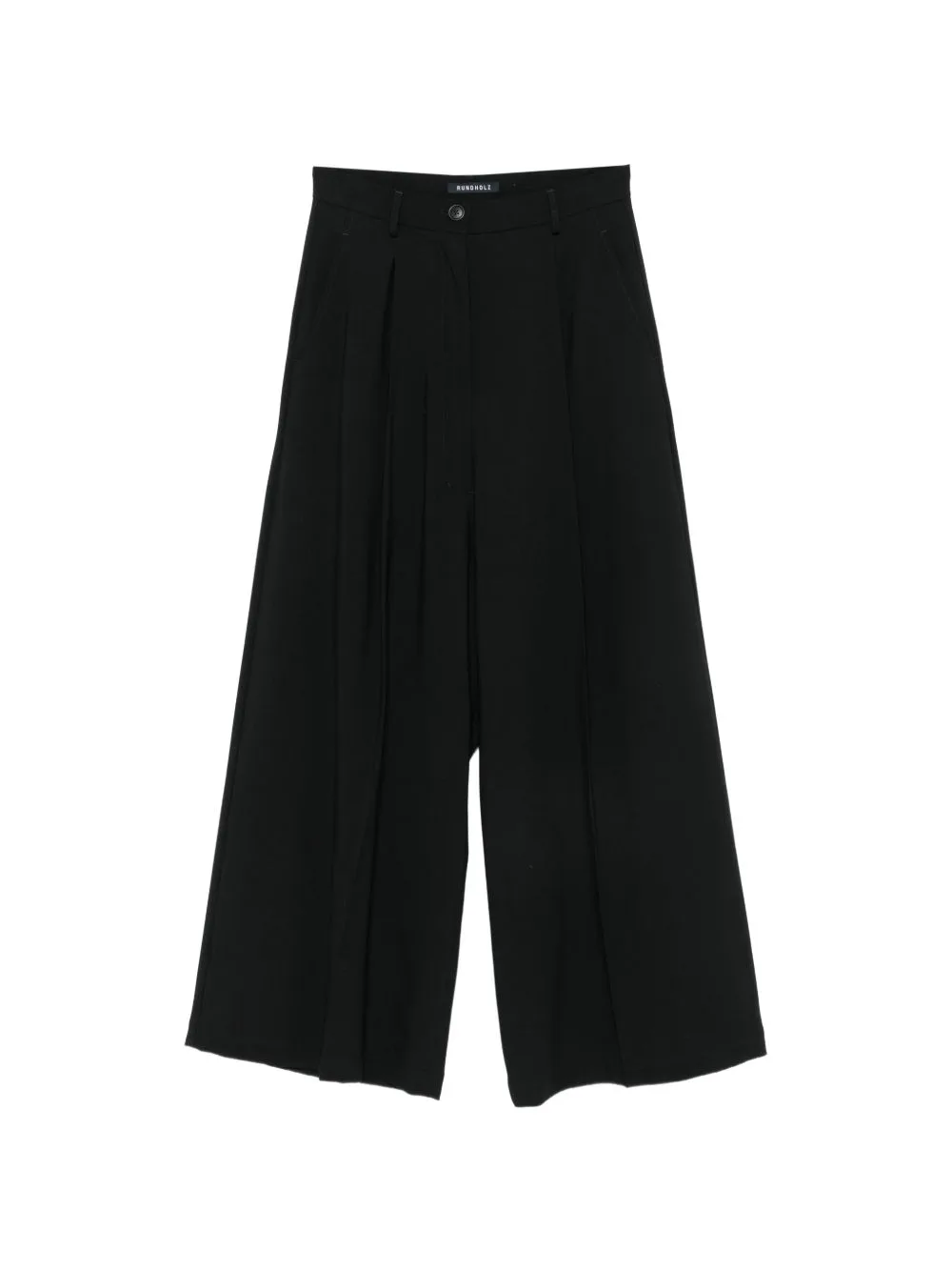Pleated Wide-Leg Trousers